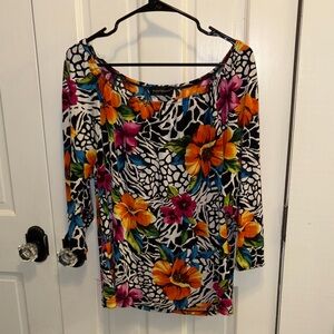 Colorful Floral Women's Blouse